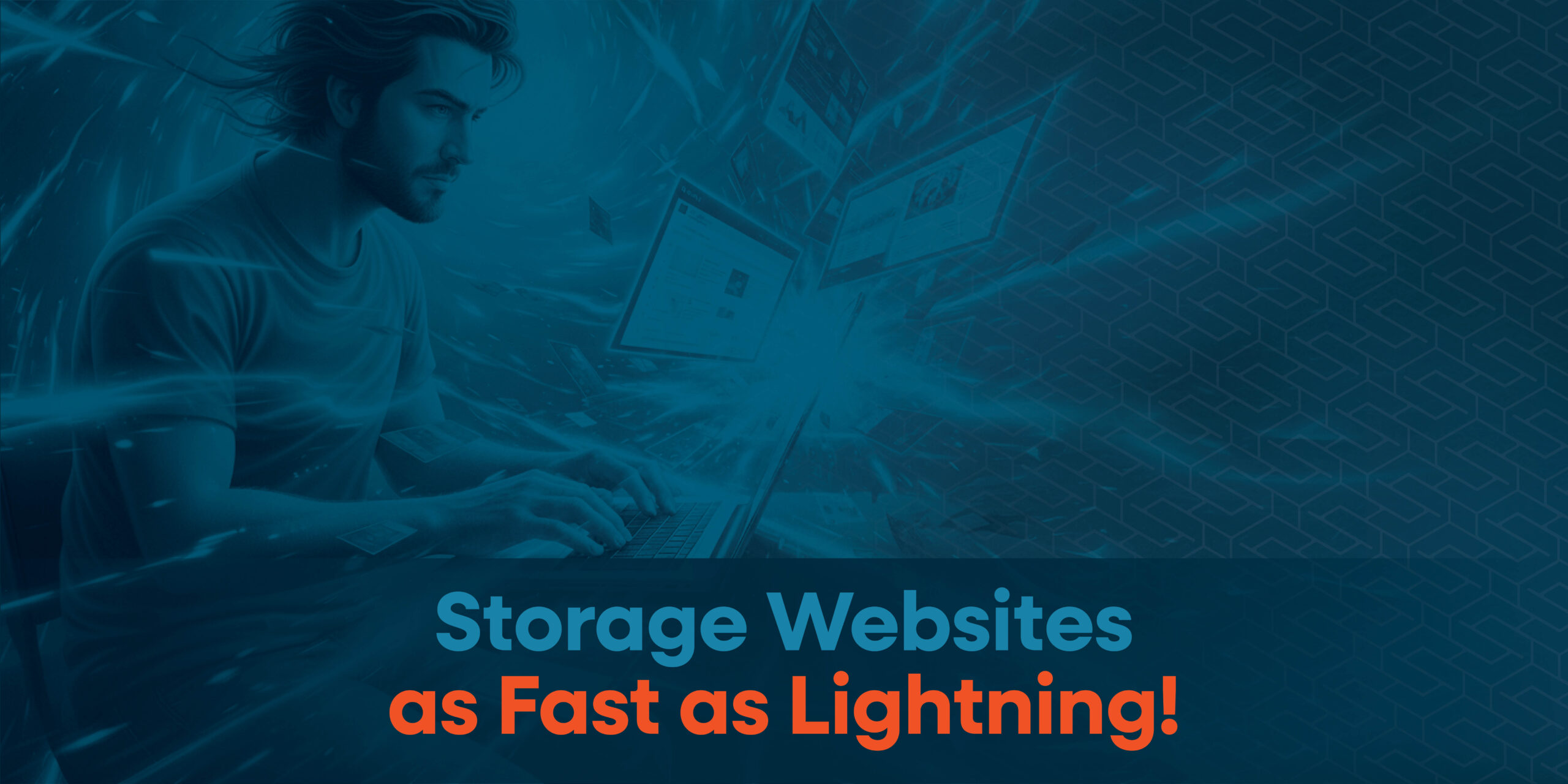 Man renting storage units as fast as lightning.